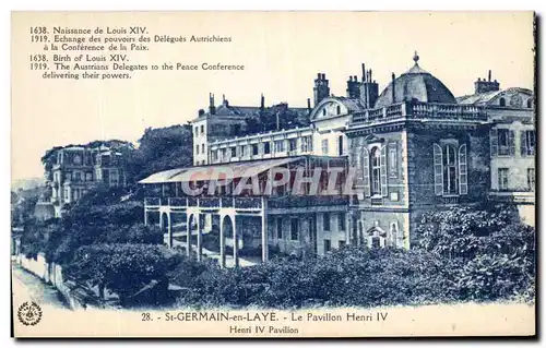 Cartes postales St Germain en Laye Le Pavillon Henri IV