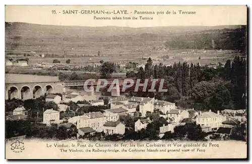 Cartes postales Saint German en Laye Panorama pris de la Terrasse Panorama taken from the Terrace