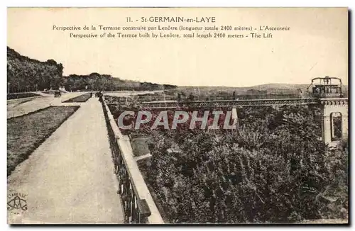 Cartes postales St Germain En Laye Perspective De La Terrasse Construite Par Lenotre