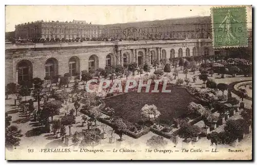 Cartes postales Versailles L&#39Orangerie Le chateau