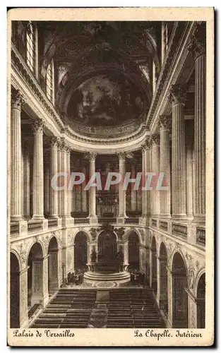 Ansichtskarte AK Palais De Versailles La Chapelle Interieur