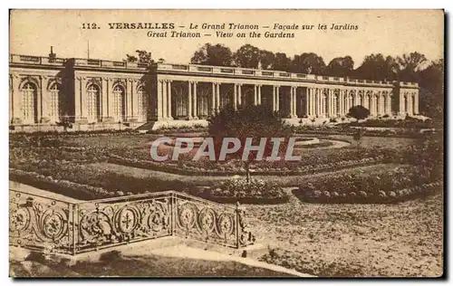 Cartes postales Versailles Le Grand Trianon Facade Sur Les Jardins