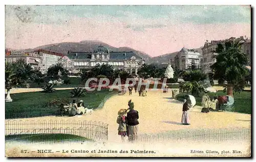 Cartes postales Nice Le Casino Et Jardins Des Palmiers