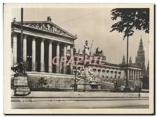 Moderne Karte Wien Parlament And Rathaus