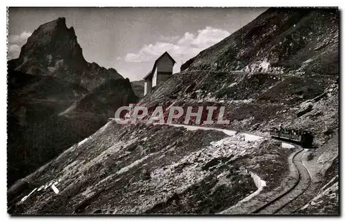 Cartes postales Vallee D&#39Ossau Le Pic d&#39Ossau Et Le train d&#39Artouste