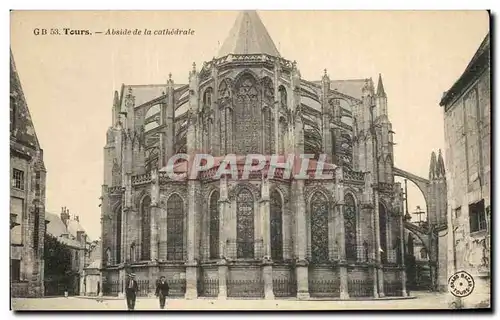 Cartes postales Tours Abside de la Cathedrale