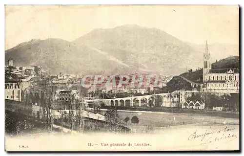 Cartes postales Vue generale de Lourdes