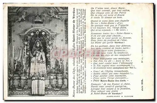 Cartes postales Notre Dame des Clefs veneree en I&#39Eglise Saint Victor de Verdun