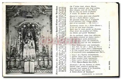 Cartes postales Notre Dame des Clefs veneree en I'Eglise Saint Victor de Verdun