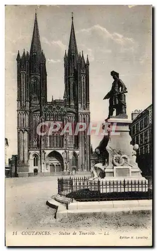 Cartes postales Coutances Statue de Tourville