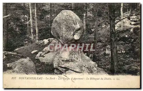 Ansichtskarte AK Fontainebleau La Foret Les Groges d&#39Apremont Le Bilboquet du Diable