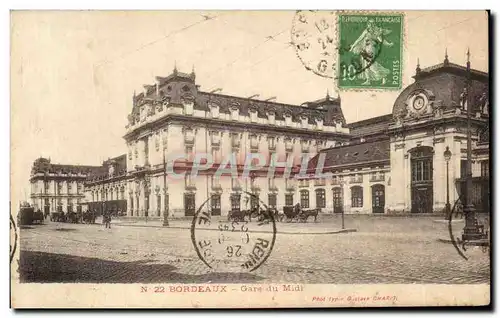 Cartes postales Bordeaux Gare du Midi