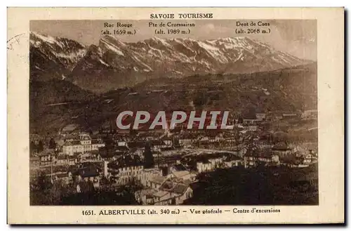 Cartes postales Albertville Vue Generale Centre d&#39excursions