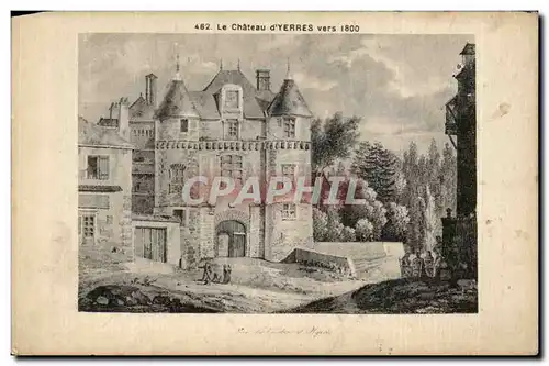 Cartes postales Le Chateau d'Yerres vers 1800