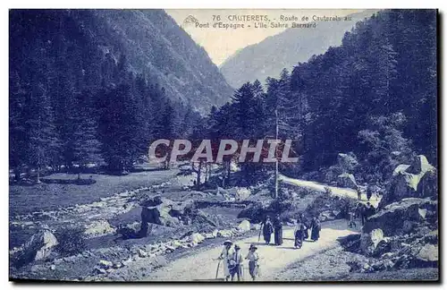 Cartes postales Cauterets Route de Cauterals au Pont d&#39Espagne L&#39lle Sahra Bernard