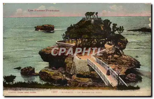 Cartes postales Biarritz Le Rocher Du Basta