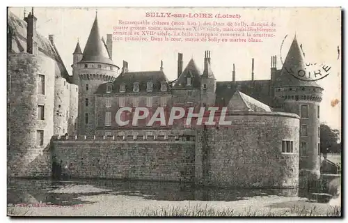 Ansichtskarte AK Sully sur Loire Remarquable Chateau des Ducs de Sully Flanque de quare Grosse tours