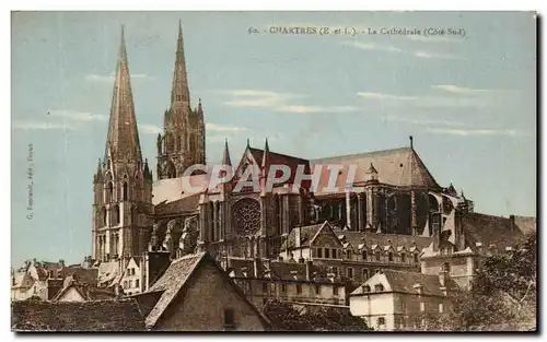 Cartes postales Chartres La Cathedrale