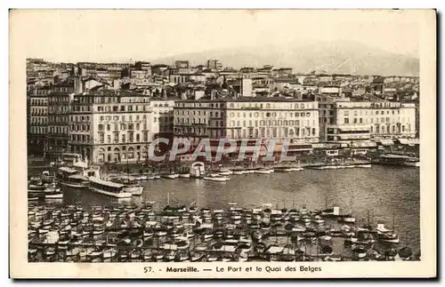 Cartes postales Marsellie Le Port et le Quai des Belges