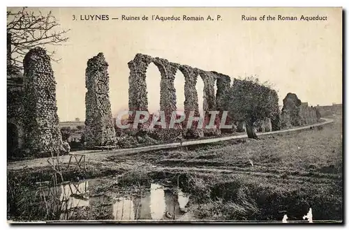 Ansichtskarte AK Luynes Ruines de l&#39Aqueduc Romain