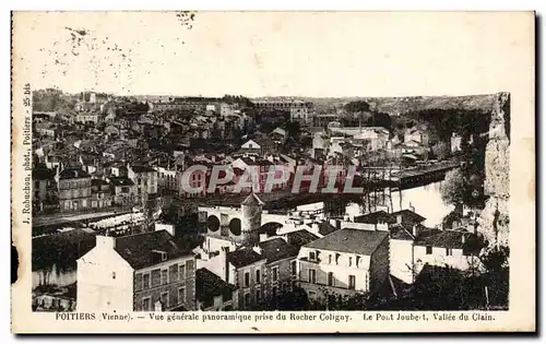 Ansichtskarte AK Poitiers Vue Generale Panoramique Prise du Rocher Coligny Le pont Joubert Vallee du Clain