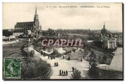 Ansichtskarte AK Environs de Rouen Bonsecours Vue du Plateau