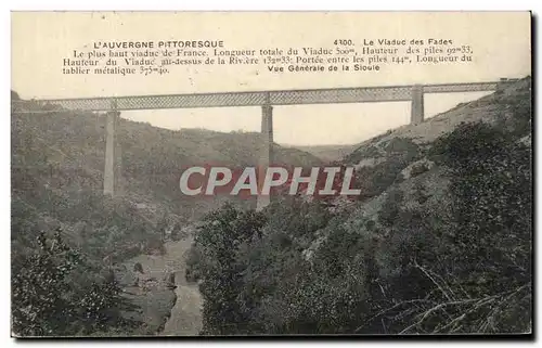 Ansichtskarte AK L&#39Auvergne Pittoresque Le Viaduc des Fades