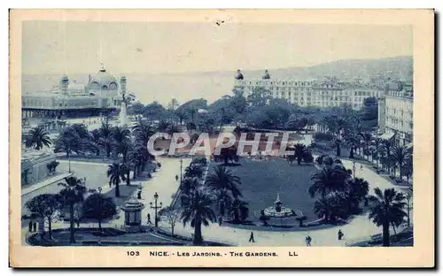 Cartes postales Nice Les Jardins