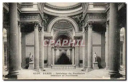 Cartes postales Paris Interieur Du Pantheon