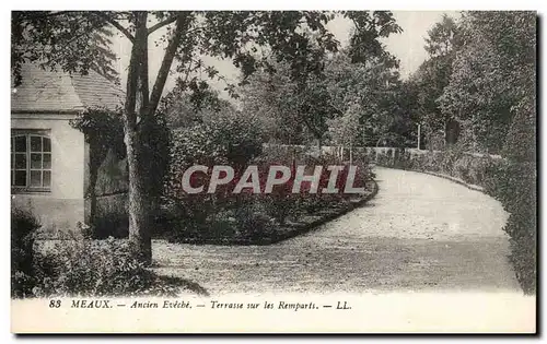 Cartes postales Meaux ancien Evecbe Terrasse Sur Les Remparts