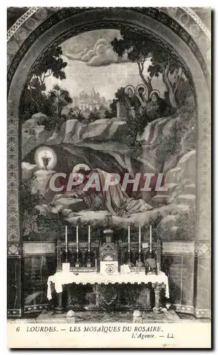 Cartes postales Lourdes Les Mosaiques Du Rosaire L&#39agonie