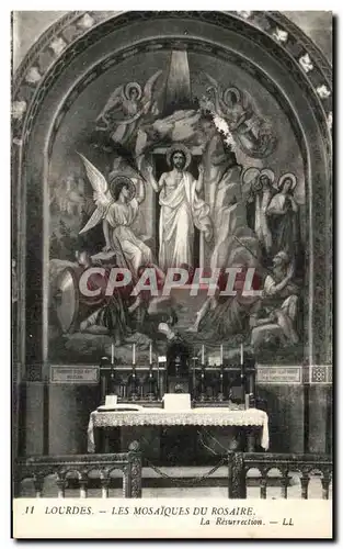 Ansichtskarte AK Lourdes Les Mosaiques Du Rosaire La Resurrection