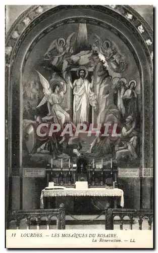 Cartes postales Lourdes Les Mosaiques Du Rosaire La Resurrection