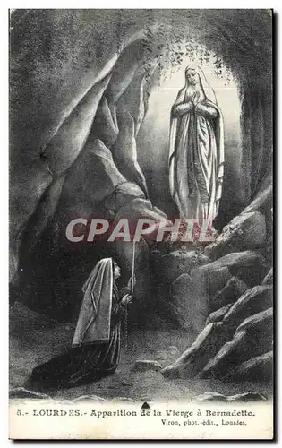 Ansichtskarte AK Lourdes Apparition de la Vierge a Bernadette Viron