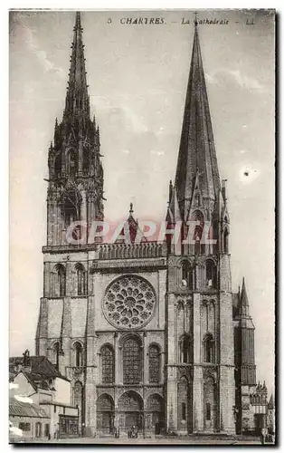 Cartes postales Chartres La Cathadrale