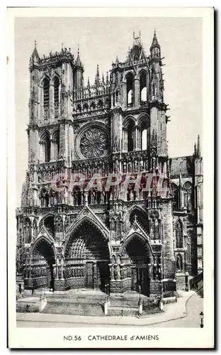 Cartes postales Cathedrale d'Amiens