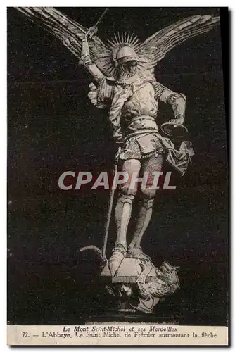 Cartes postales Le Mont Saint Michel et ses Merveilles L'Abbaye Le saint Michel de Fremeir Surmontant la Flec