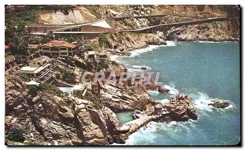 Cartes postales Carretera Panoramica A La Quebrada Panoramic Highroad fo La Quebrade Acapulco Gro Mexico