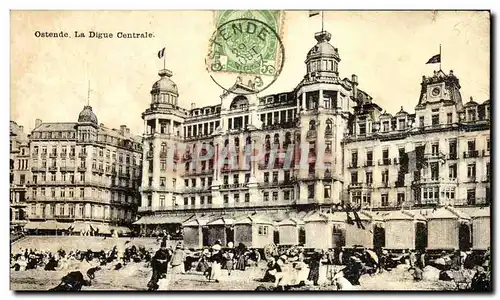 Cartes postales Ostende La Digue Centrale