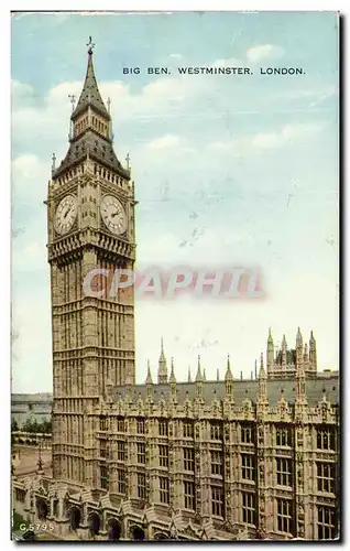 Cartes postales Big Ben Westminster London