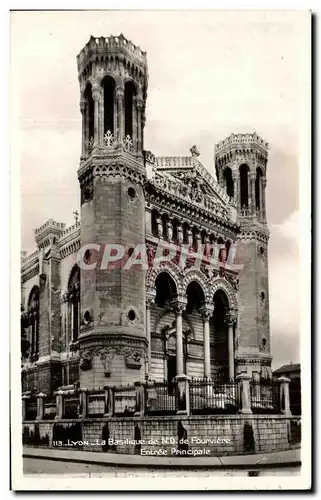 Ansichtskarte AK Lyon La Basilique De Fourviere Entree Principale