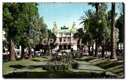 Cartes postales Monte Carlo Les Jardins Et Le Casino