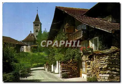 Cartes postales moderne Dorfpartie In Brienz Suisse