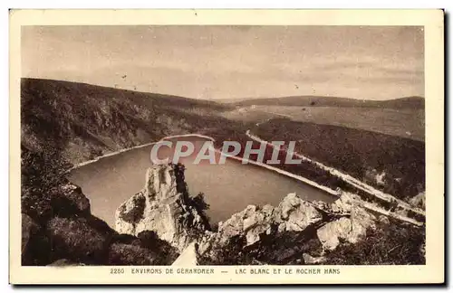 Cartes postales Environs De Gerardmer Lac Blanc Et Le Rocher Hans