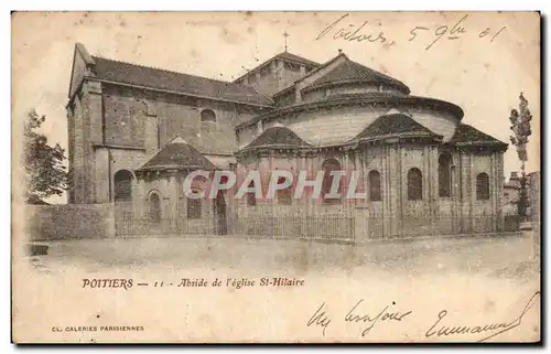 Cartes postales Poitiers Abside de l'eglise St Hilaire