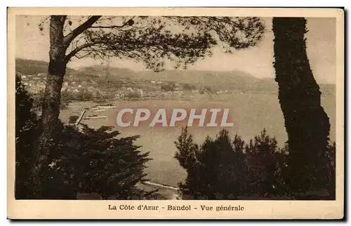 Cartes postales La Cote D&#39Azur Bandol Vue generale