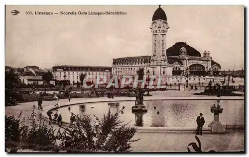 Cartes postales Limeges Nouveile Gare Limoges Benedictins