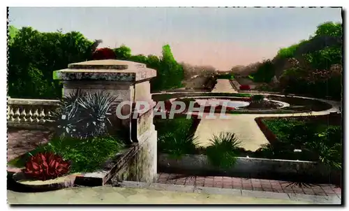 Cartes postales Alger Jardin D&#39Essai Piece d&#39eau Algerie