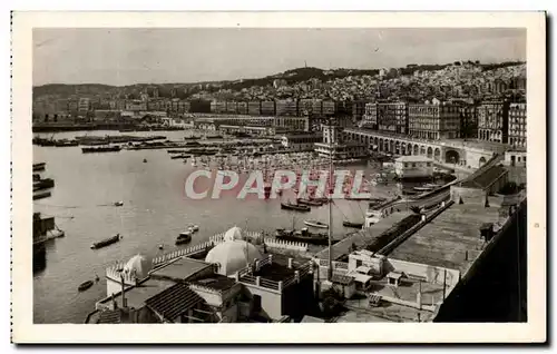 Ansichtskarte AK Alger Vue generale sur le Port Algerie