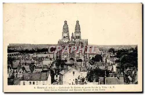 Cartes postales Tours La Cathedrale St Gatien